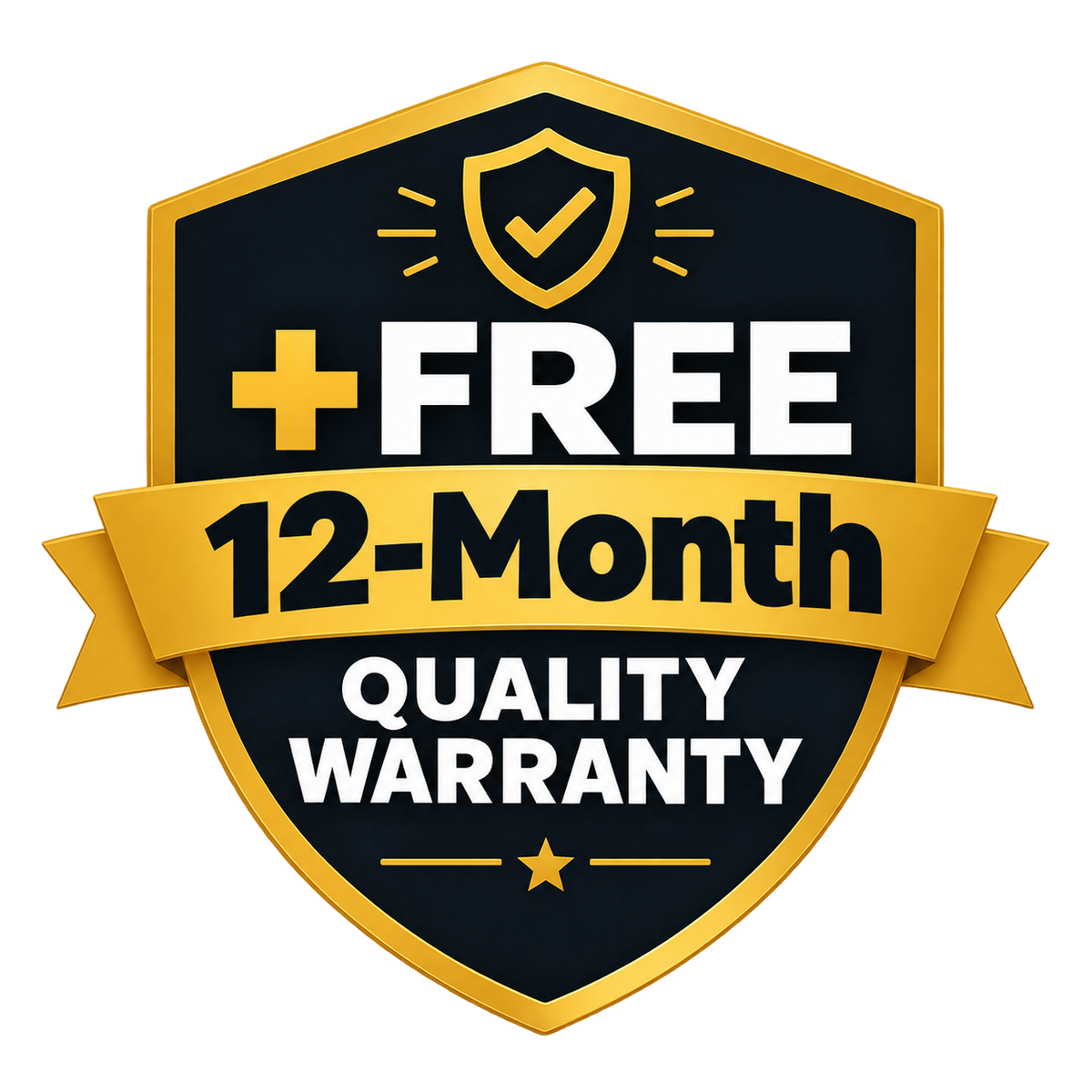 + FREE 12-Month Quality Warranty